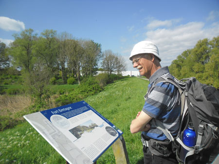 veel infoborden onderweg