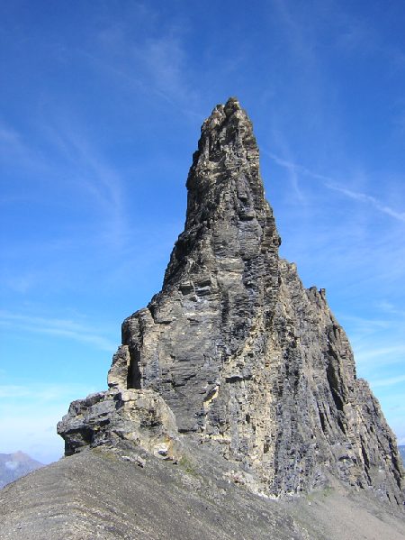 de Tschingellochtighorn is een smalle berg