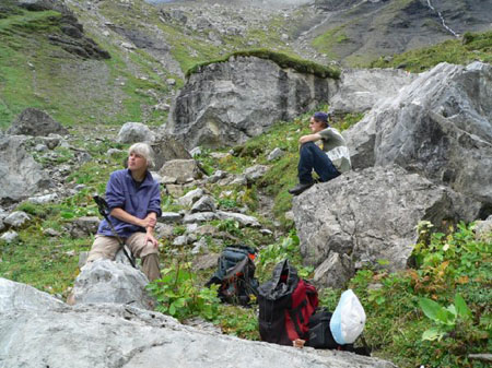 pauze in het Uschinental