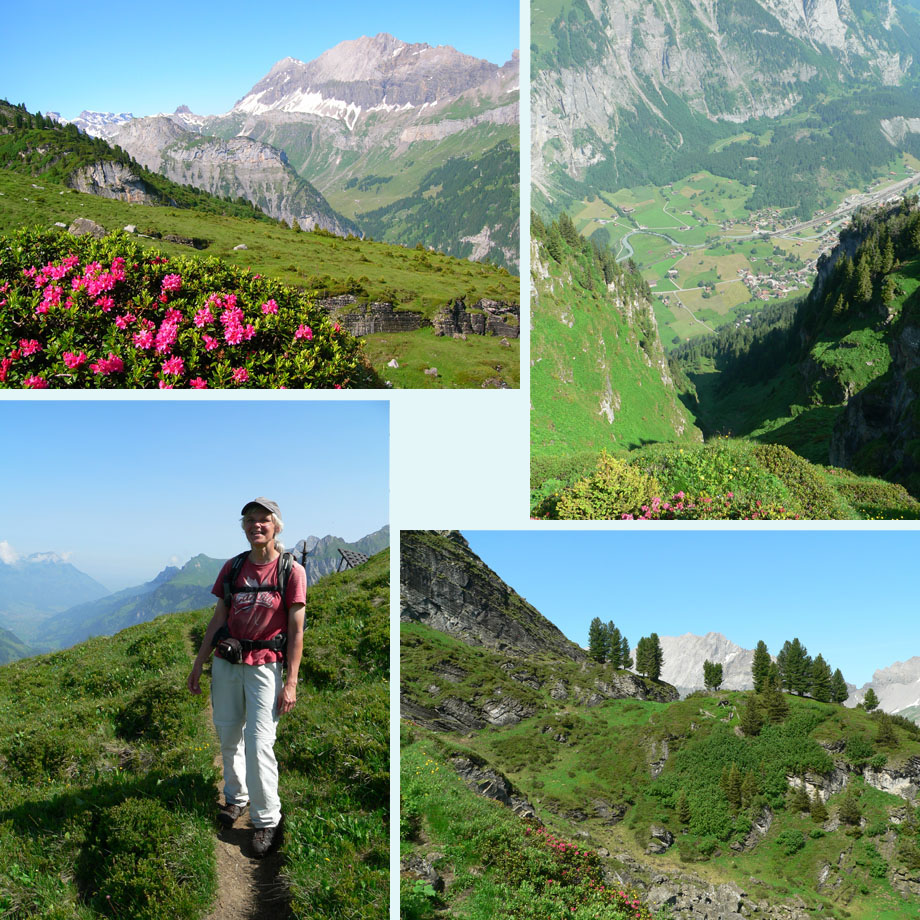 uitzicht, Kandersteg onder ons, bij Fisi-Schafberg