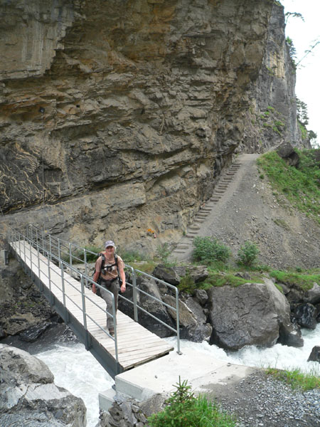 de nieuwe voetgangersbrug