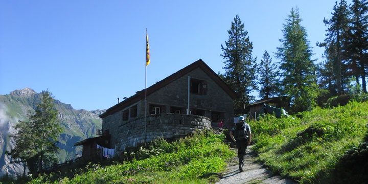 bijna bij de Doldenhornhutte