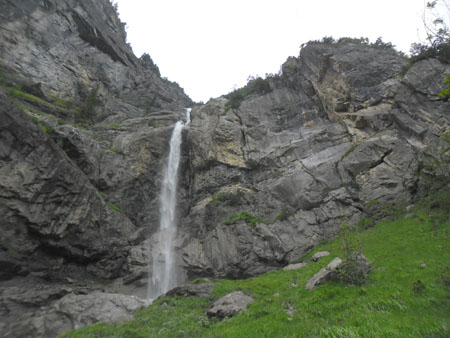 waterval met klettersteig