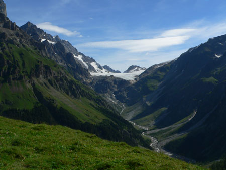 zicht op het Kanderfirn