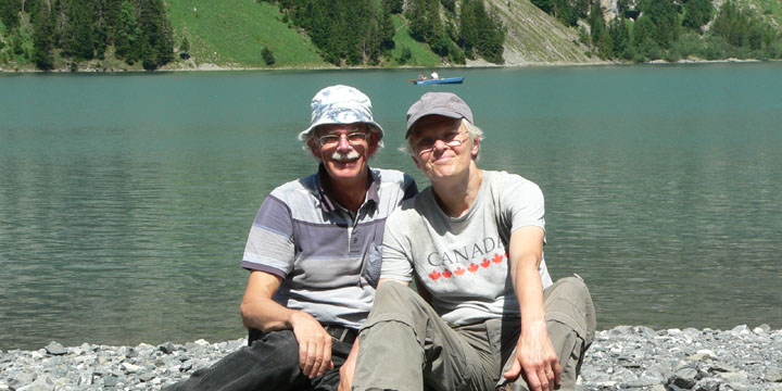 selfie voor de vakantiekaart