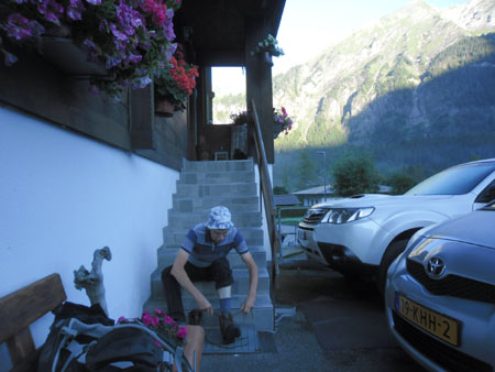 s morgens in de vroegte