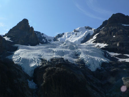 zicht op de Bluemlisalpgletsjer