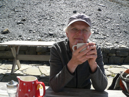 pauze bij de Bluemlisalphutte