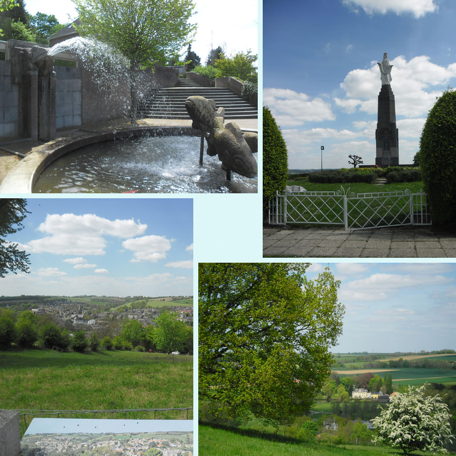 water in Gulpen, bij Maria, uitzicht Gulperberg