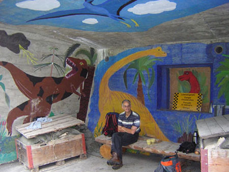 pauze bij de dinosaurussen