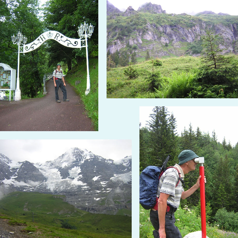 sjieke hoteloprit, rotspartij, ijzig uitzicht, kijken naar een plaatje!
