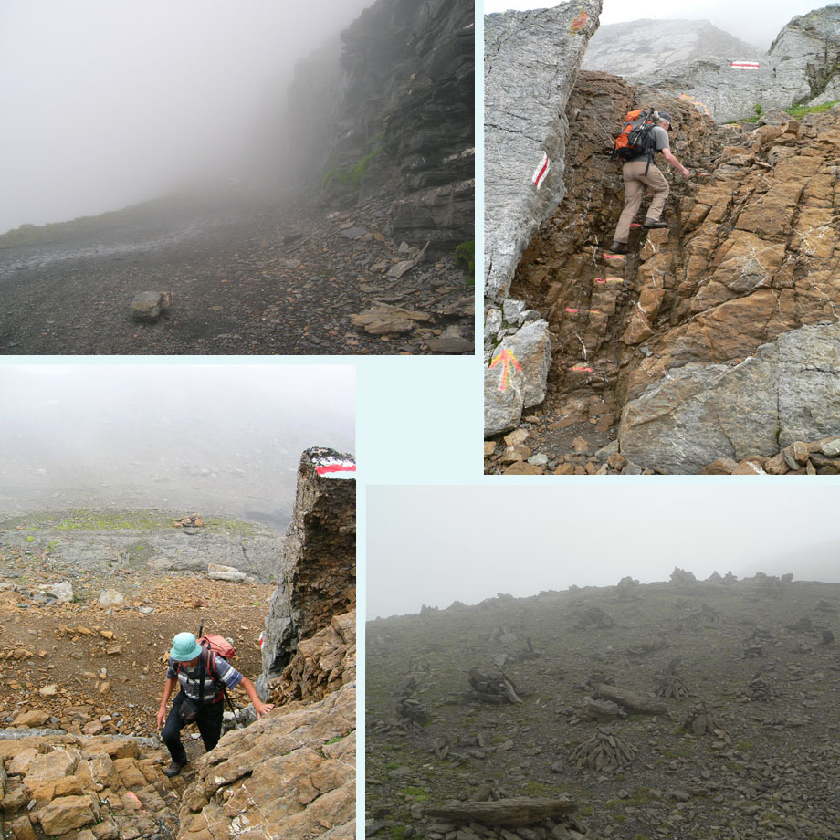 mist onder de Schilthorn
