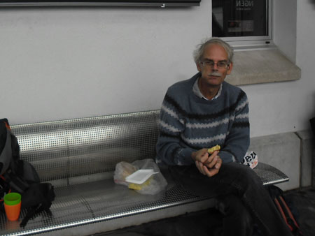 pauze in het station