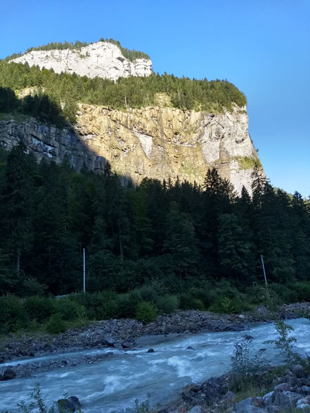 steile wand bij Isenfluh