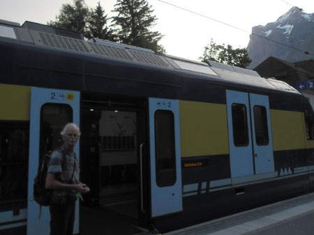 op tijd in Grindelwald