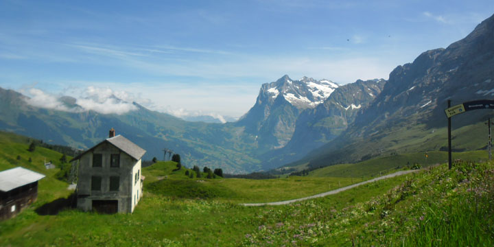 Wetterhorn vanaf Kleine Scheidegg