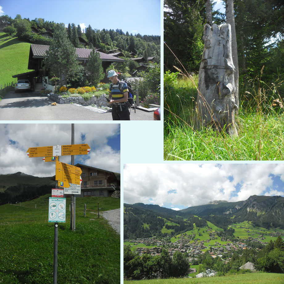 voor 't eerst op pad, houtsnijwerk, on top, Lenk