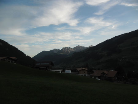 in het ochtendgloren