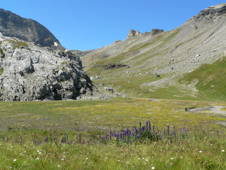 Tierbergsattel in de verte