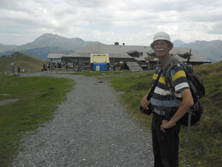 bijna bij het bergstation