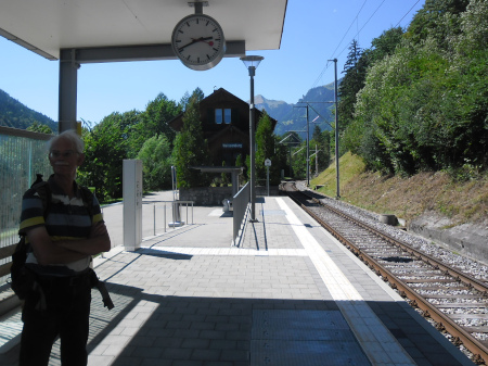wachten op de trein
