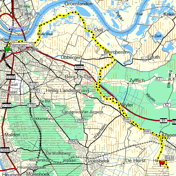 route dag 1