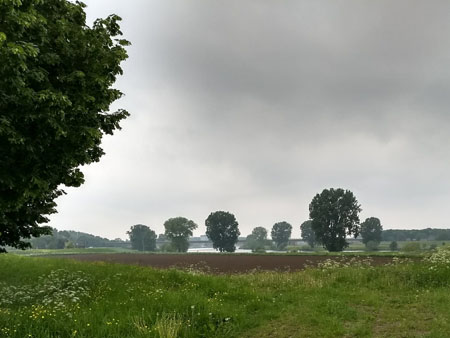 regen aan de overkant