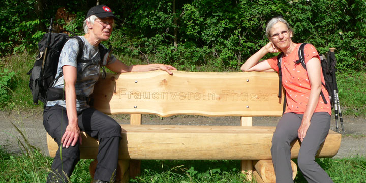 op visite bij de Frauenverein