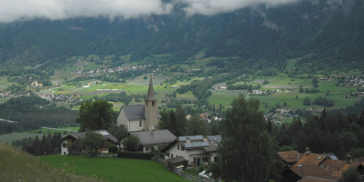 het karakteristieke kerkje van Masein