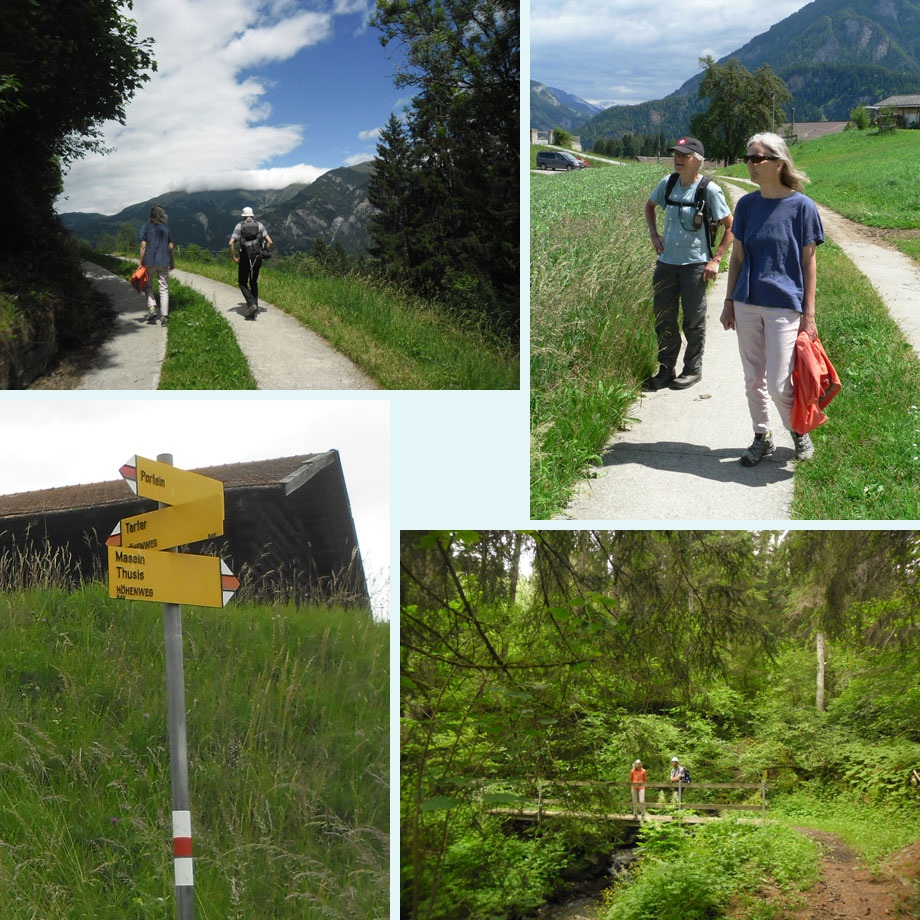 onderweg boven Masein