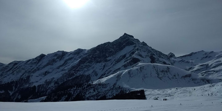 zicht op Piz Beverin