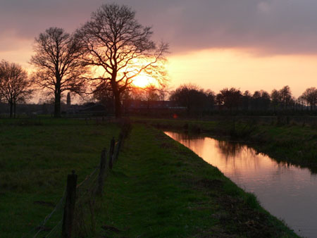 een fraaie zonsondergang