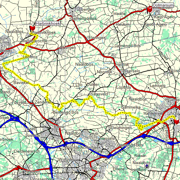 route dag 1