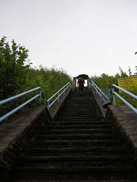 het laatste stukje naar het stuwmeer