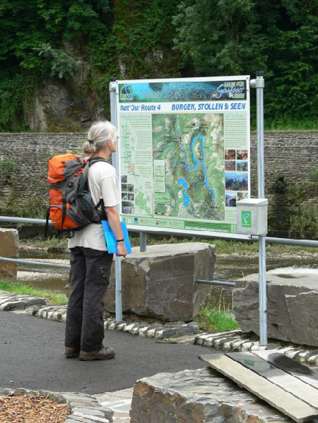 kaart van een stukje Duitsland