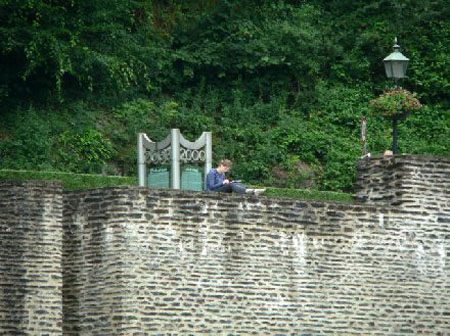 het kasteel wordt vastgelegd