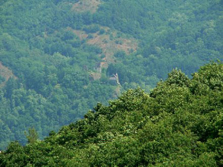 ruine Falkenstein van verre