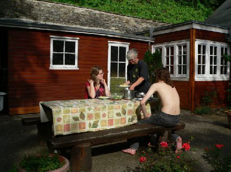 een keer gelukt: eten in de tuin