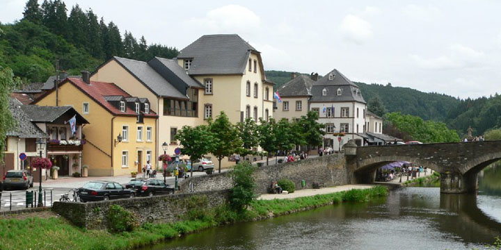 zicht op Vianden