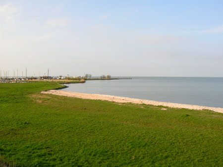 uitzicht over het IJsselmeer